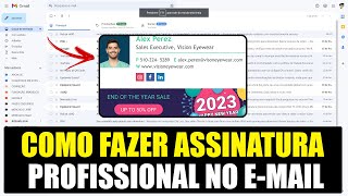 Como Inserir Assinatura Profissional no Gmail Com Imagem [upl. by Jeffy617]