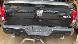 Dodge Ram 1500 Flowmaster Super 44 Dual Exhaust Install [upl. by Shoifet]