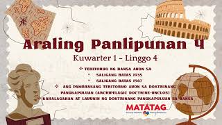 TERITORYO NG BANSA AYON SA SALIGANG BATAS 1935  1987 AT AYON SA DOKTRINANG PANGKAPULUAN  MATATAG [upl. by Yahc]