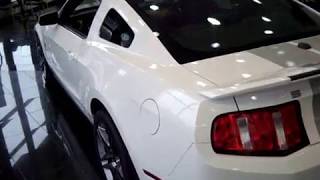 2010 Mustang GT500 Shelby White wSilver Stripe [upl. by Zacek388]