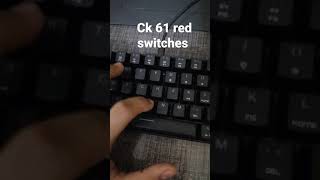 motospeed ck 61 red switches sound test [upl. by Esinereb853]