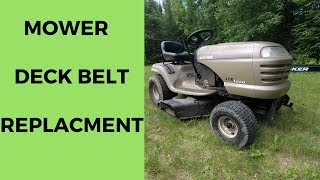 Mower Deck Belt Replacement [upl. by Htebazileharas]