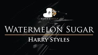 Harry Styles  Watermelon Sugar  Piano Karaoke Instrumental Cover with Lyrics [upl. by Nahtnamas]