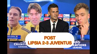 🔴 LIPSIA 23 JUVENTUS  THIAGO MOTTAVLAHOVIĆFAGIOLICONCEIÇÃO POST PARTITA [upl. by Kyd]