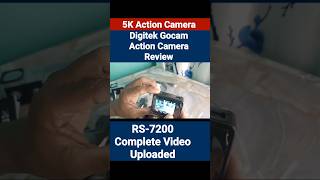 5K Action camera GoCam Dac 101 Review actioncamera digitek motovlog shorts [upl. by Gautious]