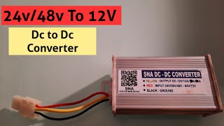 DC To DC 24V36V48V64V72V TO 12V Converter  Dc Converter [upl. by Clifford]