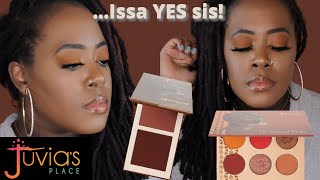 BRAND NEWJUVIAS PLACE BRONZED COLLECTIONBRONZER for DARK Skin SWATCHESDEMOREVIEWLisa Ree [upl. by Aicilic]