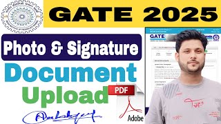 Gate 2024 Form Photo Signature And Document Resize Upload💥 Gate Form Photo And Signature Upload 2025 [upl. by Tedman]