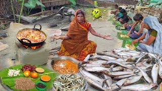 Bachwa machhali kaise banaen bachwa fish cooking ampeating in village bachwa machli banane ka tarika [upl. by Ylas]