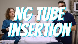 NG Tube Insertion  Nurse Skill Demo [upl. by Nadaba]