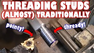 Am I doing singlepoint thread cutting all wrong Making an M12 threaded stud on the lathe [upl. by Yekim]