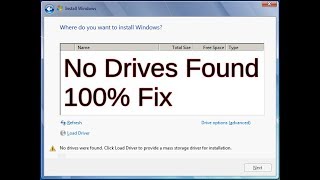 No drives found during windows installation [upl. by Roderica]