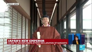 Japan’s emperor Naruhito formally ascends to throne in centuriesold ceremony [upl. by Eadnus866]