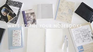 11 Ways to Fill Your Notebooks 💭 [upl. by Shaffer468]