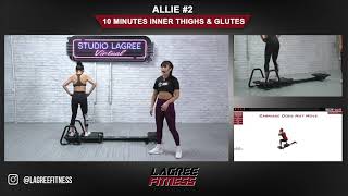 Lagree Microformer 10 minute inner thigh and glutes workout [upl. by Aisela]