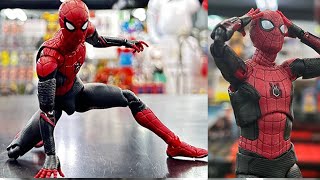 New Mafex SpiderMan no way home upgraded suit updated images on display by Mafex [upl. by Haggi]