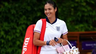 Emma Raducanu keen to make mark at Wimbledon after England Euro 2024 drama [upl. by Thorlie4]