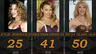 Kylie Minogue evolution from 25 to 54 years old [upl. by Torrin]