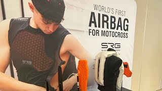 World FIRST Motocross AirBag  SRG 1  SHOT RACE GEAR  Riding bikes in Italy 🇮🇹 [upl. by Gamal898]