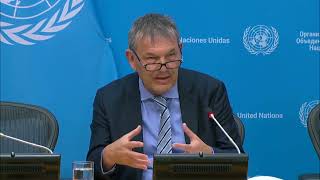 UN Press Briefing  UNRWA CommissionerGeneral Philippe Lazzarini [upl. by Akered]