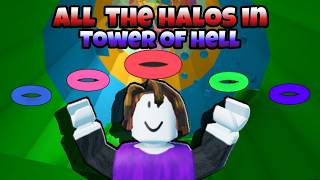 How to get all Halos in Tower of Hell 2024 [upl. by Aihsekin671]