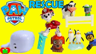 Paw Patrol Rescue Playsets with Chase Marshall and Rocky [upl. by Kevon]