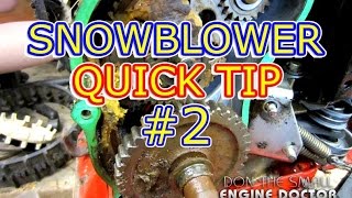 Snowblower Quick Tip 2 Honda Drive Shaft Pin [upl. by Wakefield]