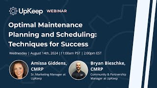Optimal Maintenance Planning and Scheduling Techniques for Success [upl. by Adrianne]