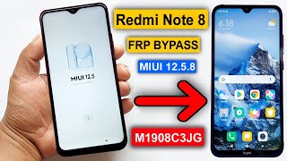 Redmi Note 8 Frp Bypass MIUI 1258 Without Pc Redmi Note 8 MIUI 1258 Google Account Remove ✅✅✅ [upl. by Sherard]