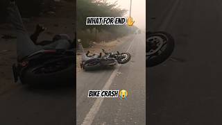 Bike🏍crash😭ho gya  normalridesplus bikecrashing bikelovar bikelife [upl. by Leighland]