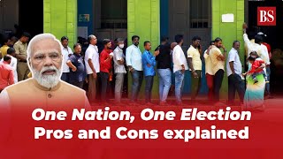 One Nation One Election Pros and Cons explained [upl. by Gnel]