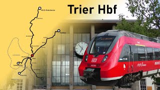 Trier Hbf Dokumentation  Geschichte Strecken Verkehr und vieles mehr [upl. by Ridan716]