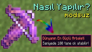 Dünyanın en güçlü arbaleti nasıl yapılır  Minecraft 116 [upl. by Acira]