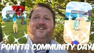 PONYTA COMMUNITY DAY POKEMON GO VLOG [upl. by Kienan]