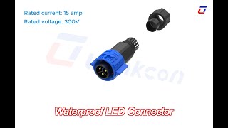 300v 20a led 3 pin wire to board connector watertight wire connectors [upl. by Nylirad]