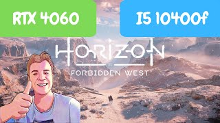 RTX 4060 I5 10400F 16 GB RAM  Horizon Forbidden West [upl. by Yllrebmik160]