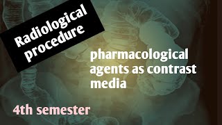 pharmacological agents contrast media glucagonbascopanmetaclopromideprocedure [upl. by Annahsohs]