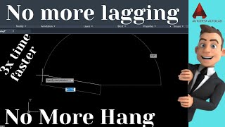 No More Lagging  No more hang  how to speed up AutoCAD Line Command lagging problem [upl. by Llirpa]