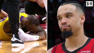 Dillon Brooks Receives Flagrant 1 for Hitting LeBron in the Head [upl. by Lougheed]