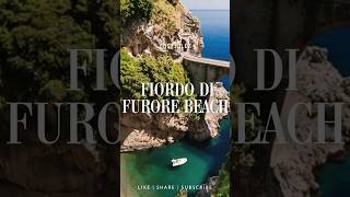 Fiordo Di Furore Beach Italy Summer ☀️ shorts travel adventure eurosummer explore short [upl. by Kroll]