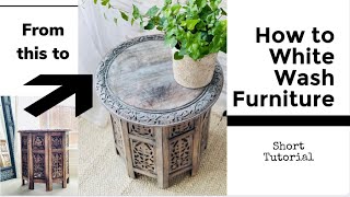 How to White Wash furniture without sandingstripping [upl. by Pani]