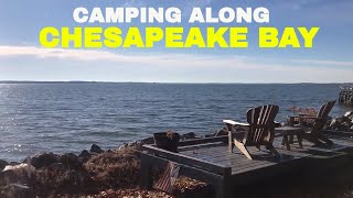 CAMPING ALONG THE CHESAPEAKE BAY In Deltaville Va [upl. by Naehgem]