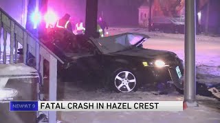 2 people dead after car crash in Hazel Crest [upl. by Ramonda441]