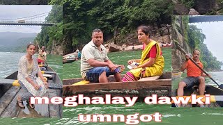 dawki river meghalay  umngot  india cleanest river [upl. by Anevad]