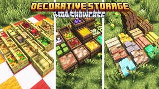 DECORATIVE STORAGE in Minecraft Full Mod Showcase [upl. by Asilana]