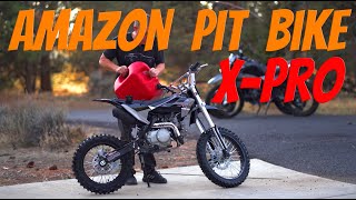 I bought one of the cheapest Amazon bikes for 2022 that I could find It is a 125 pit bike [upl. by Gatian]