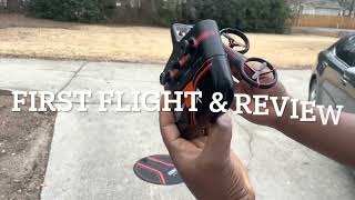 AERO DRONE SHARPER IMAGE REVIEW AND FIRST FLIGHT [upl. by Lexine]