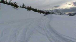 Half Track Snow Rail in Deep Snow With Drifts [upl. by Hebner]