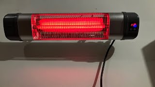 TRUSTECH 1500 Watt Patio Heater  Infrared Electric Garage Heater [upl. by Raquela]