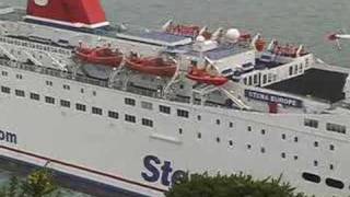 Stena Europe Fishguard Harbour Fishguard Pembrokeshire [upl. by Ddej]